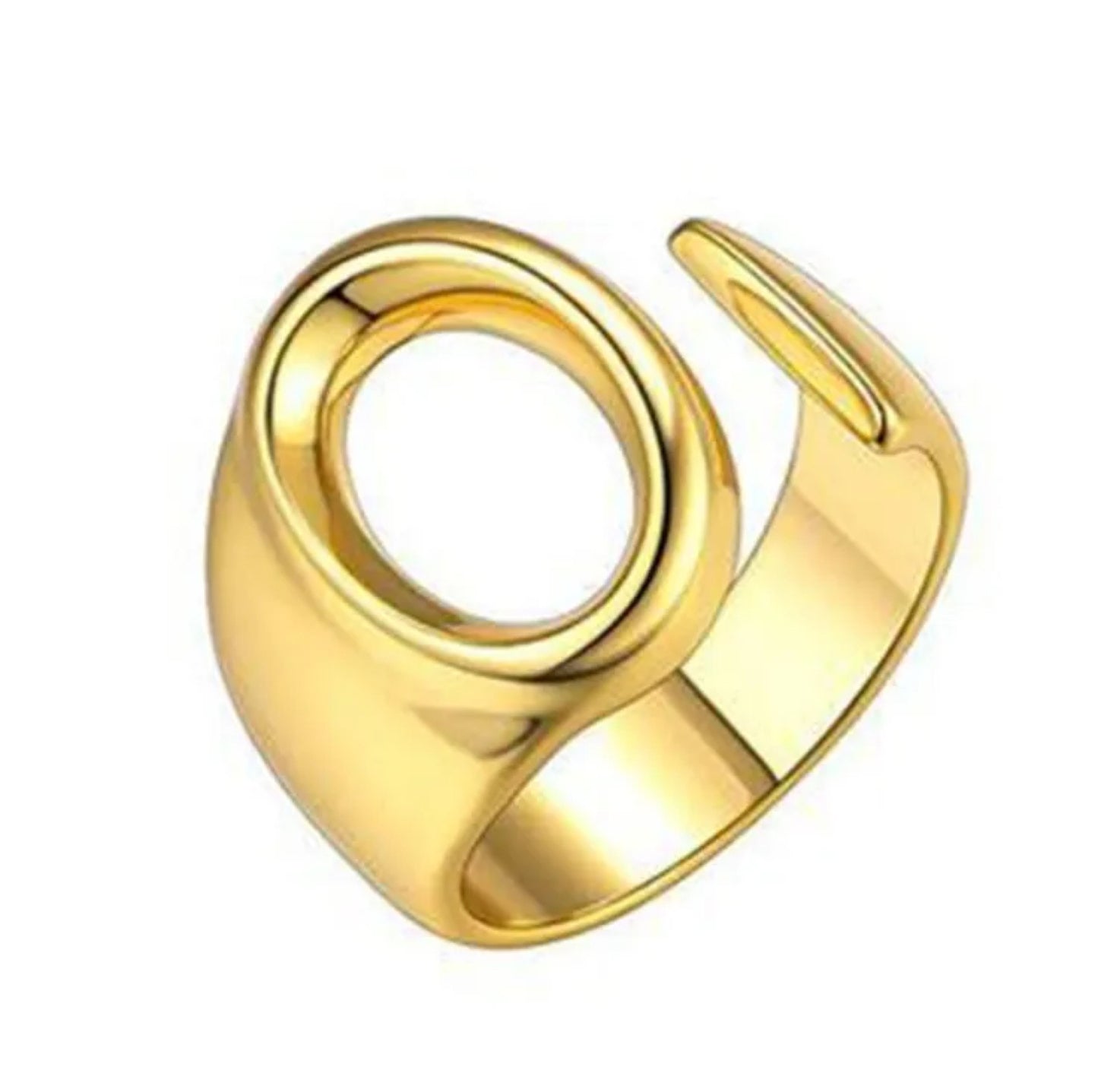 Demure English Letter Open Rings