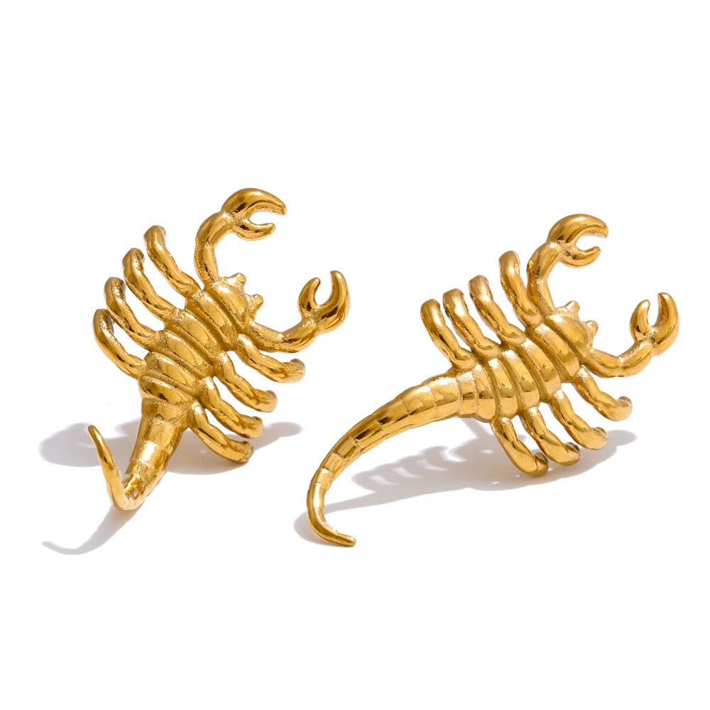 Demure Scorpion Earrings