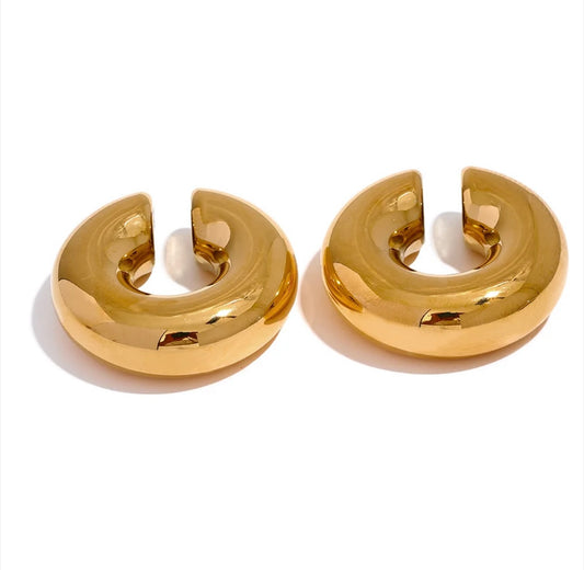 Demure Chunky Ear Cuff Earrings