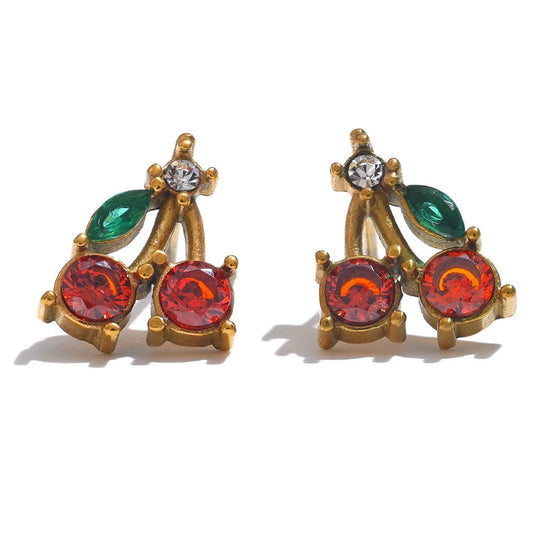 Demure Cherry Earrings