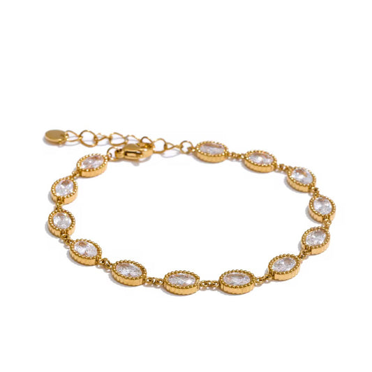 Demure Oval Diamond Bracelet