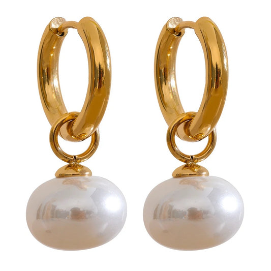 Demure Pearl Drop Earrings