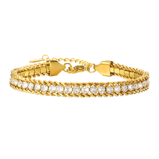 Demure Diamond Chain Bracelet