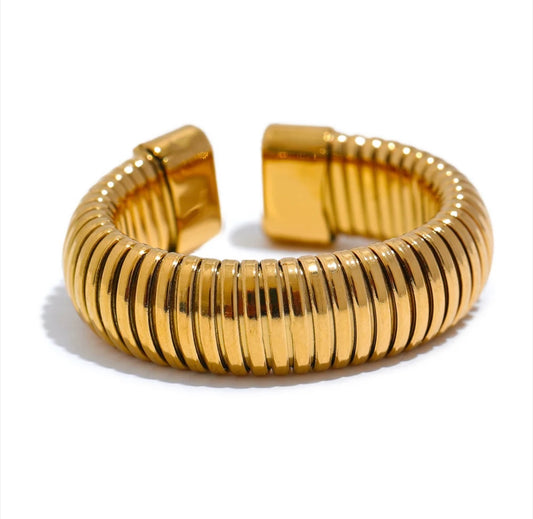 Demure Minimalist Open Ring