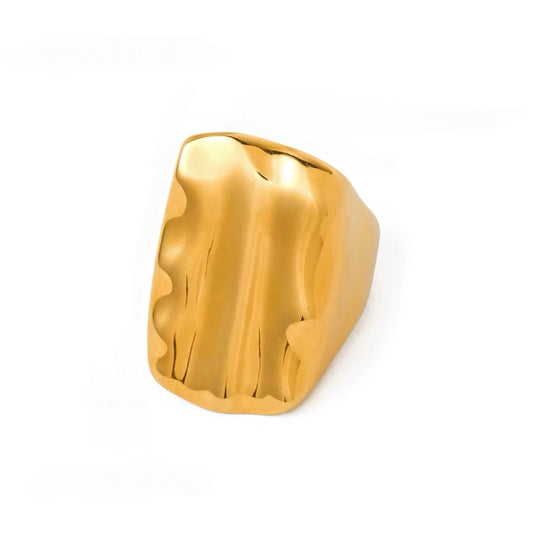 Demure Chunky Textured Ring