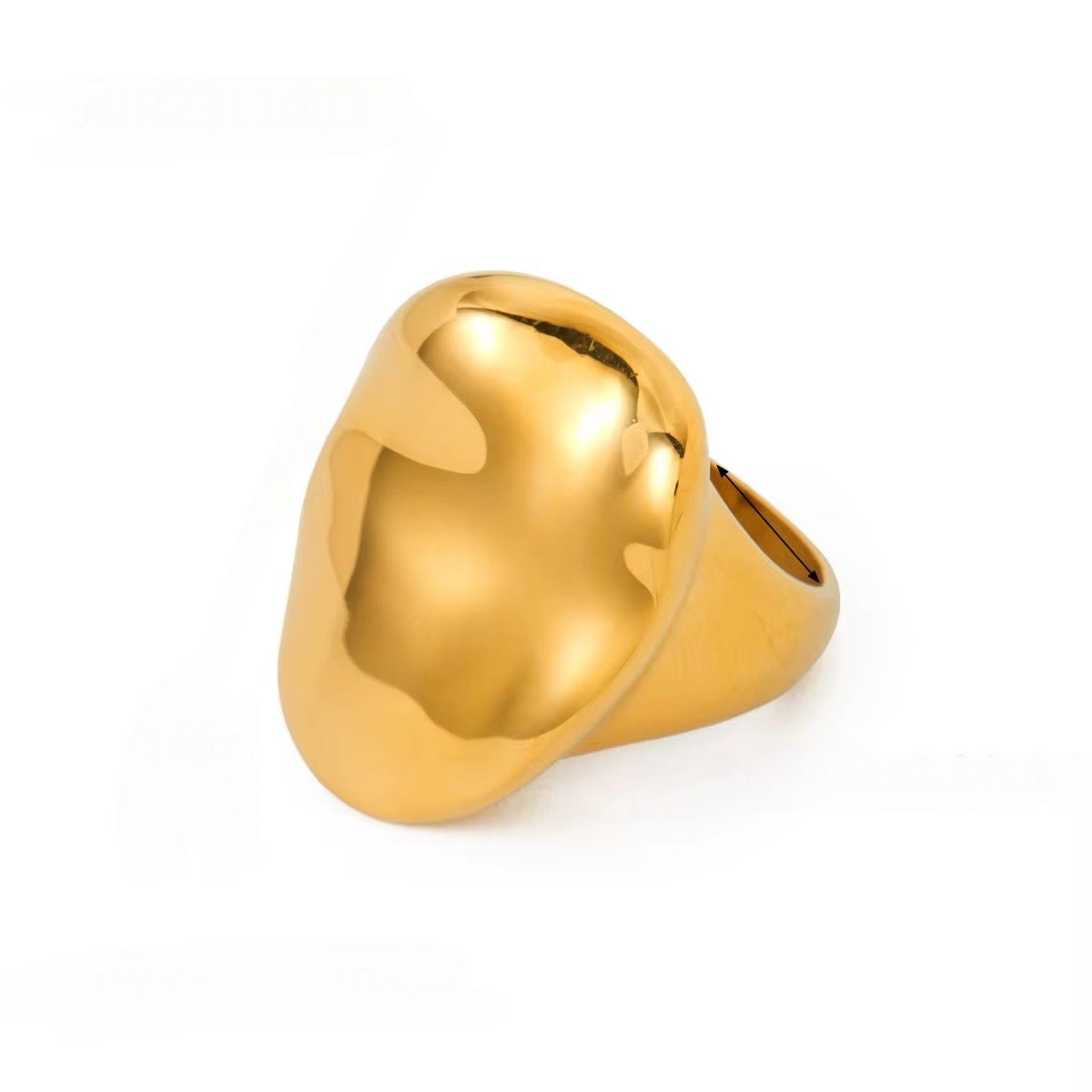 Demure Chunky Oval Ring