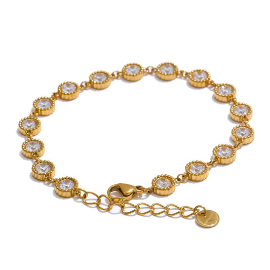 Demure Circle Diamond Bracelet